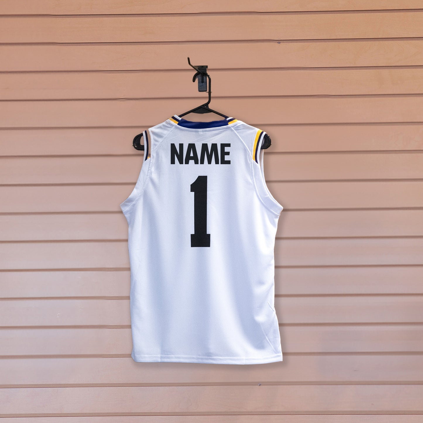 Custom Name on Basketball Jersey